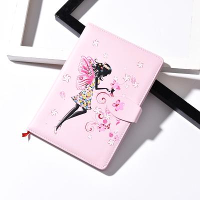 China Custom Printing Leather Hardcover Whosale Comic Book Fairy Agenda Book PU Hardcover Notebook Planner Planner for sale