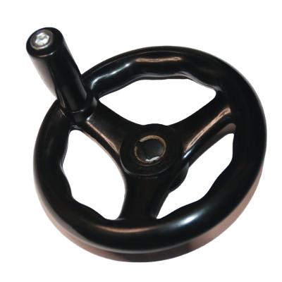 China Solid our factory specializes in producing high quality phenolic handwheel with round rim for sale