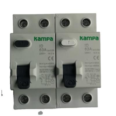 China 2p 63A 30mA Magnetic RCCB / ELCB Residual Current Circuit Breaker for sale