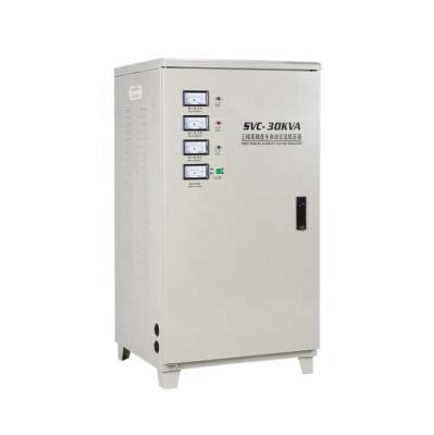 China Servo Motor Control Automatic Voltage Regulator SVC Voltage Stabilizer 30kva for sale