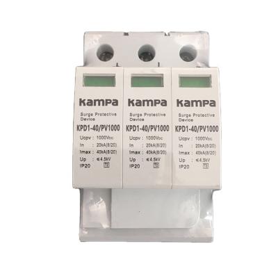 China DC SPD 20 / 40KA Voltage Surge Protector Three Phase 1000V for sale