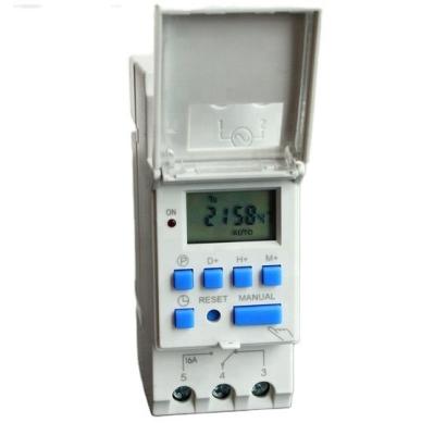 China THC15 Digital Electric Timer Switch 35mm Rail Mounting Type With LCD Display  16A for sale