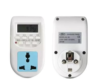 China Mini Type Digital Electric Timer-Schalter AL-06 mit Sockel zu verkaufen