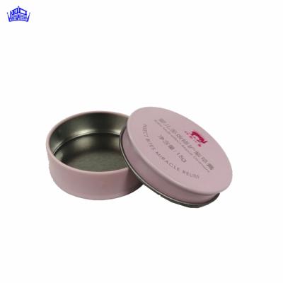 China Eco-friendly Small Tin Box Container Metal Round Tin Cream Box For Ointment Or Hand Cream Packing For Baby Uses for sale