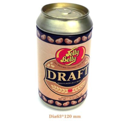 China Food Beer Soda Box Shaped Tin Can Kids Play Jelly Bean Candy Storage Tin Canister for sale