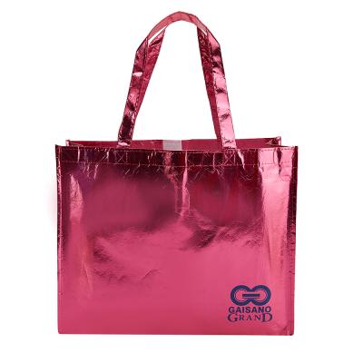 China Customized Recyclable Tote Bag Non Woven Reusable Eco Friendly Shopping Bags With Bolsas De Compra Logo Printed Accept Free Sample for sale