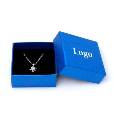 China Recyclable Custom Luxury Small White Jewelry Boxes Logo For Necklace Set Packaging for sale