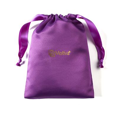 China White Silk OEM Logo Industrial Surface Packing Accessories Dust Bag Waist Bag Satin Drawstring Jewelry Cheap Recyclable Custom Belt Gift for sale