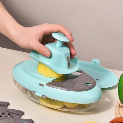 China Viable Hot Sale Kitchen Manual Stainless Steel Vegetable Chopper Kitchen Tool Multifunctional Vegetable Cutter for sale