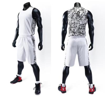 China 2019 New Design Sublimation Basketball Antibacterial Dry Breathable Custom Uniform Quickly Full Basketball Tank Tops For Men for sale