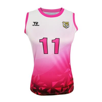 China Professional Quick Dry Sublimation Design Your Own Volleyball Sleeveless Tank Top for sale