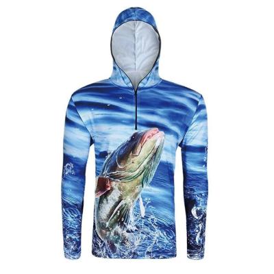 China Sportswear Polyester Antibacterial Clothing Sleeve Long Fishing Tank Top Wear Jacket, Custom Sublimation Fishing Shirt, Mens Fishing Apparel for sale