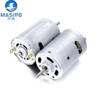 Cina Motore a corrente continua a magnete permanente personalizzato 12V 6V 18V Motore a corrente continua RS 550 545 555 Motore a corrente continua ad alte rotazioni 30000RPM in vendita