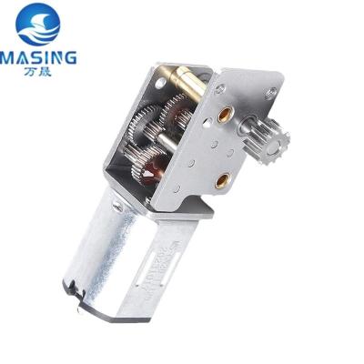 China Motor de engrenagem de verme de corrente contínua personalizado 12MM Mini 5 Volt Motor de engrenagem de corrente contínua com caixa de engrenagens de ângulo direito à venda