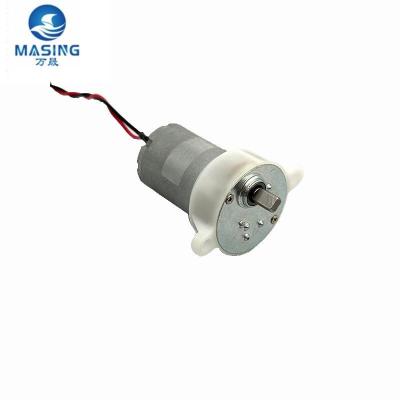 China 370 Gear Motor 32mm Plastic Gearbox 12 Volt DC Gear Reduction Motors For Robot Vacuum Cleaner for sale