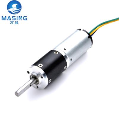 China 6V 12V DC Brushless Motor High Torque Planetary DC Geared Motor With Gearbox 22MM for sale