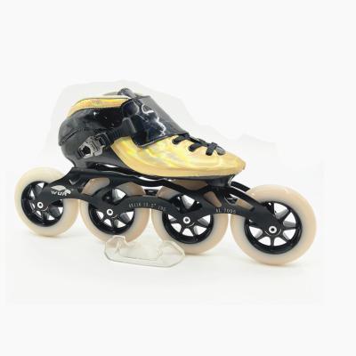 China Professional High Quality Carbon Fiber Skates Factory Roller Speed ​​Inline 4*110mm Skates (OEM/ODM) 30-46 for sale