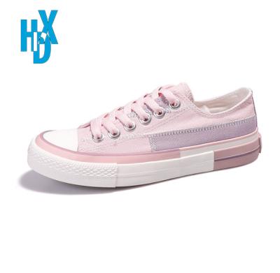 China Fashion trend summer casual canvas shoes thin ladies fashion pink canvas shoes student canvas shoes can be customized for sale