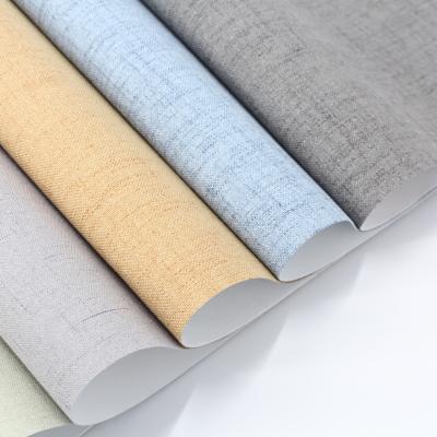 China High Quality 100% Polyester Fabric Single Blind Slat Window Blackout Roll Fabric for sale