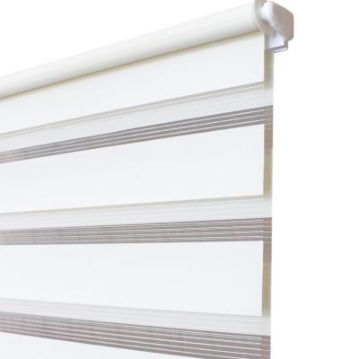 China Slat Day Night Zebra Roller Shade Mini Zebra Roller Blind Polyester Fabric Roller Shades for sale