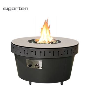 China Environmental Friendly Marine Freestanding Propane Tabletop Stainless Steel Fire Stocked Pit For Villa for sale