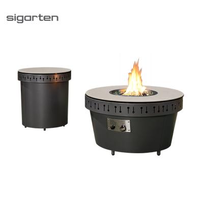 China Hot Selling Stocked Chic Luxury Outdoor Furniture Outside Table Custom Gas Fire Pits For Resort for sale