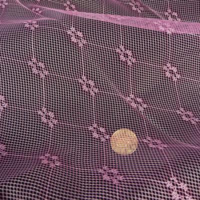 China Jacquard polyester plum jacquard diamond mesh fabric for sale