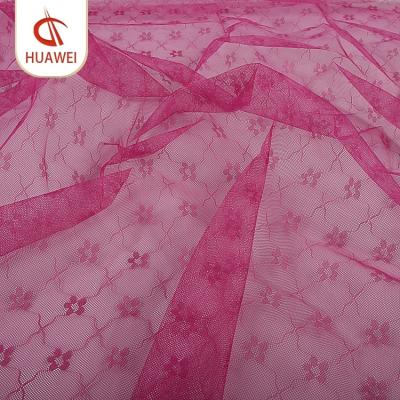 China Jacquard 1.6m Thailand blossom jacquard polyester knitted mesh fabric for mosquito net for sale