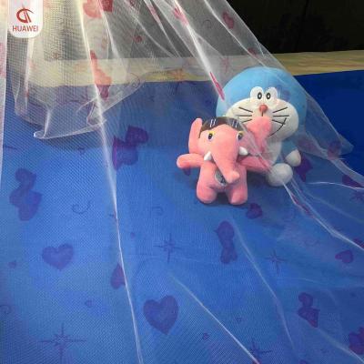 China Plain polyester print mesh fabric for mosquito net material for sale