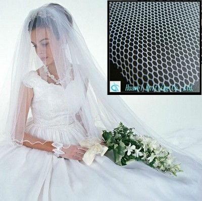 China Plain 20D HEXAGONAL POLYESTER TULLE FABRIC for sale