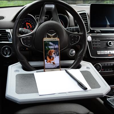 China Multi plastic car steering wheel tray car steering wheel tray desk laptop car dining table new for sale