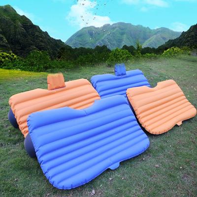 China Hot Selling Cute PVC Inflatable Bed For Car Multifunctional Outdoor Inflatable Bed Sightseeing Air Car Bed for sale