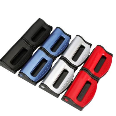 China Car Seat Belt Clips Wholesale 2pcs Portable Universal Car Vehicle Seat Belt Buckle Plastic Durable Clips Retain for sale