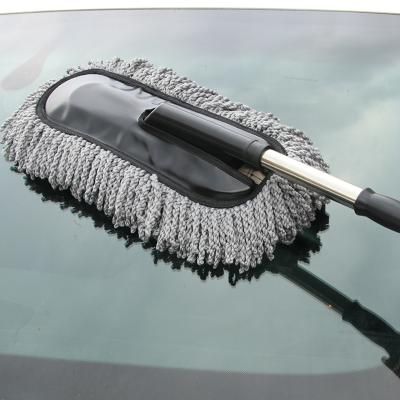 China Car Wash Detachable Broom Extendable Nanofibers Car Wash Brush With Long Handle for sale