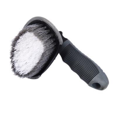 China Car Wheel Brush L Shape China Custom Mini Car Wheel Mat Wash Car Carpet Cleaning Brush for sale