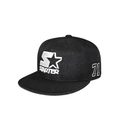 China JOINT Logo Custom Embroidered Men's Canvas Cap Snapback Caps Hats With Printed Satin Lining for sale