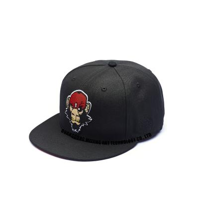 China COMMON Custom Design Hip Hop Hats Printed Under Brim Snapback Cap Embroidery Logo For Men for sale