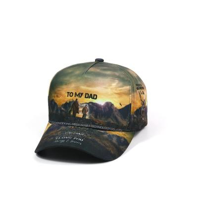 China JOINT outdoor sport custom unconstructured hat cap sublimation printed baseball cap for men for sale