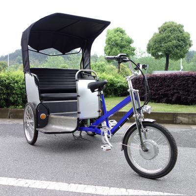 China Passenger Ester Electric Pedicab Rickshaw Electric Pedicab Bicycle Trailer for sale