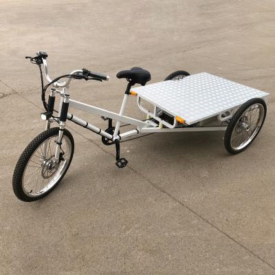 China Cargo ESTER Electric Flatbed Trike for cargo in 2018, invalid trike 24 three wheel cycle trike for sale