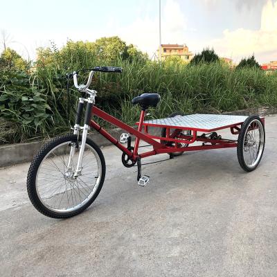 China ESTER Cargo Pedal Delivery Flatbed Trike, Tricycle Pedicab Flatbed Rickshaw for sale