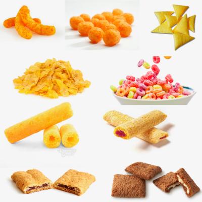 China Corn puff/automatic twin screw snack food processing line/corn puff machinery processing line snack machine/full automatic twin screw snack food/whole production line of puff snack food for sale