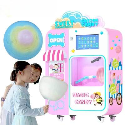 China 220V / 110V Flower Cotton Candy Vending Machine para puestos de concesión 2023 Mejor vendedor en venta