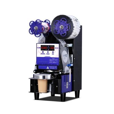 China Stainless Steel Sealing Machine for Plastic Milk Tea Cups 500 Cups/Hour Capacity for sale