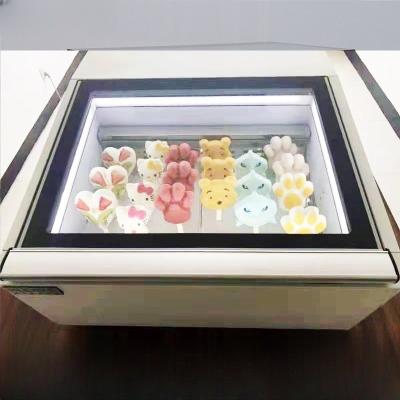 China Small Capacity 10L Gelato Hard Ice Cream Display Freezer Showcase with 200W Power for sale