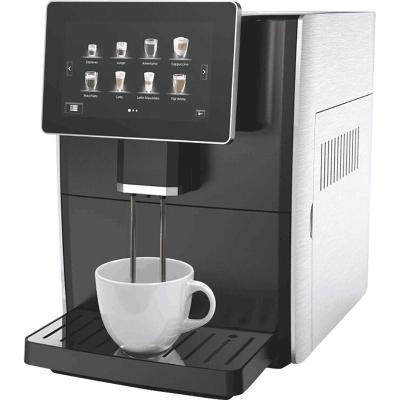 China Black Professional Household Fully Automatic Coffee Machine Espresso Office Grinding All-in-One Machine for sale