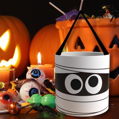 China Glow Halloween Candy Bag met licht pompoen zachte zak Verpakking en logo drukken Te koop