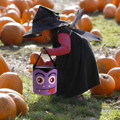 Κίνα Φωτισμός LED χειροκίνητο Halloween Basket Παιχνίδι για Halloween Διακόσμηση Candy Bag Accessories προς πώληση