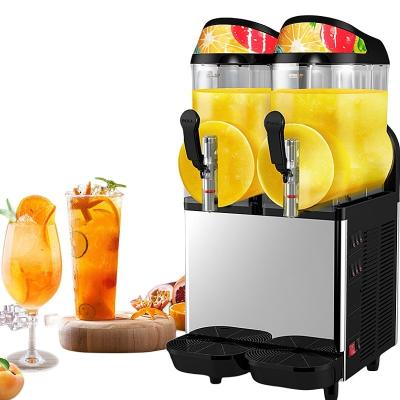 China 220V Slush Machine 12L Automatic Making Ice Frappe Slush Maker For Convenience Store for sale