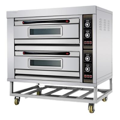 China Suitable for Baking Bread Cake Pizza 3-layer 6-tray Electric Heating Commercial Oven for sale